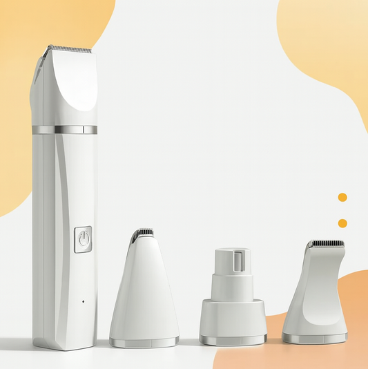 4 in 1 Electric Pet Grooming Kit - Hair Trimmer, Clippers, Nail Grinder for Cats & Dogs