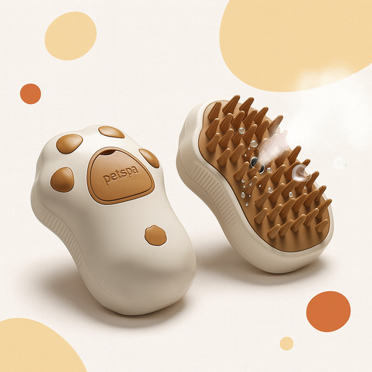 Electric Cat Steam Brush – 3-In-1 Pet Grooming Comb with Water Spray for Cats and Dogs, USB Rechargeable